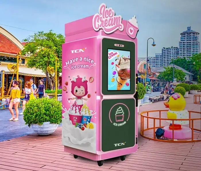 TCN Ice Cream Vending Machine Robot – Soft Ice Cream Vending Machine for Sale