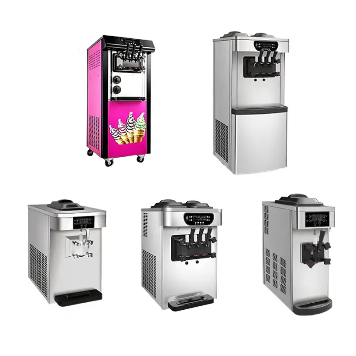 Promotional Price Mini Commercial Automatic Soft Serve Ice Cream Machine Portable Table Top Household Burger/Dessert Shop Use