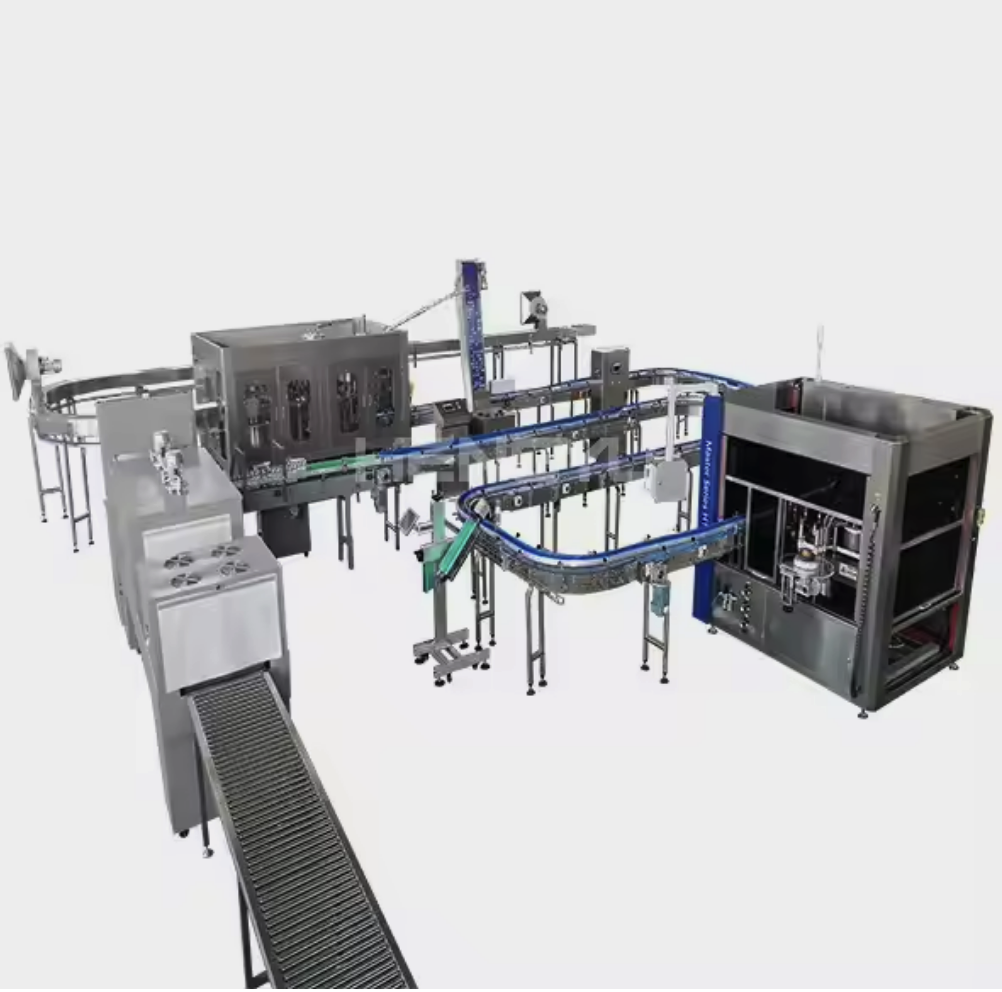 3 in 1 Automatic Production Plant Line Bottle Capping Packing