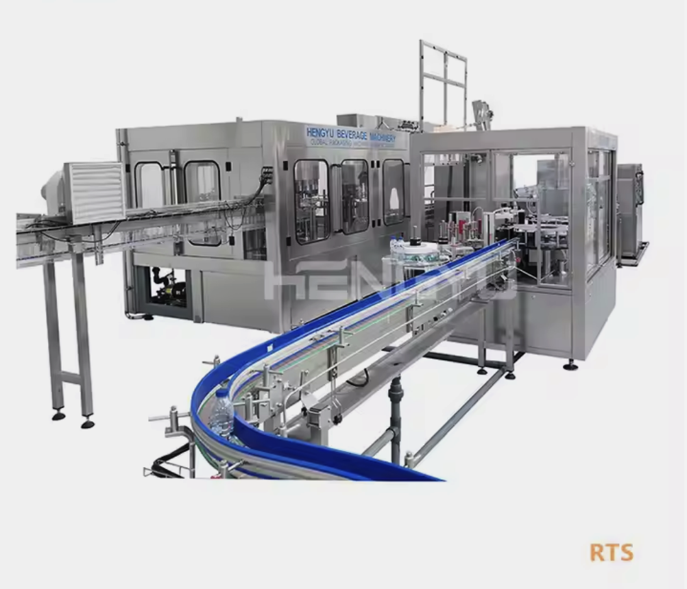 3 in 1 Automatic Production Plant Line Bottle Capping Packing