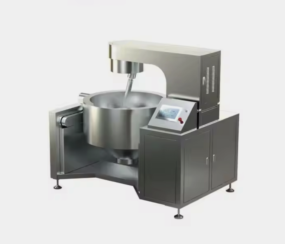 Big capacity automatic industrial planetary cooking machine mixer for sale.