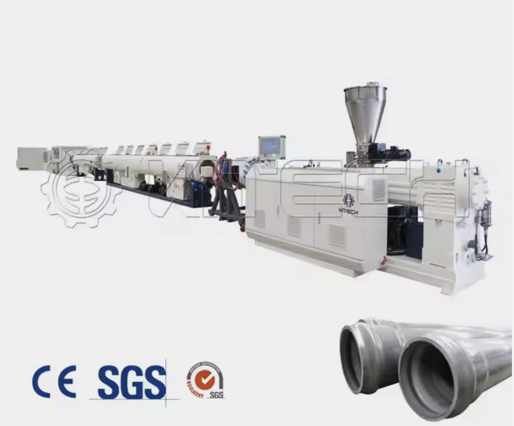 Customized 140mm plastic pvc pipe making machine tube production line