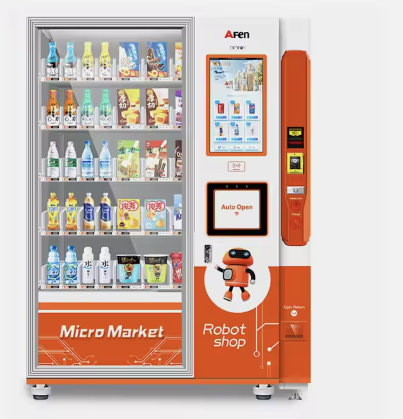 Screen Cashless System Card Reader Smart Market Combo Vending Machine