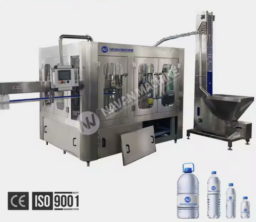 NAVAN Customized High Quality Fully Automatic 3 in 1 Mineral Water Filling Machine