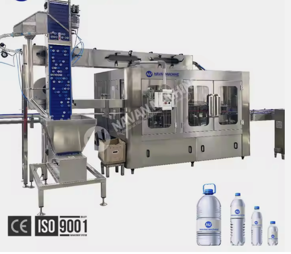 NAVAN Customized High Quality Fully Automatic 3 in 1 Mineral Water Filling Machine