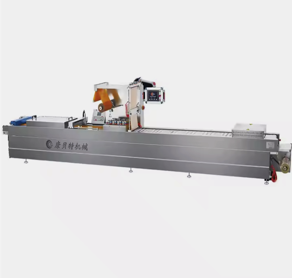 fully automatic horizontal thermoforming vacuum packaging machine for food