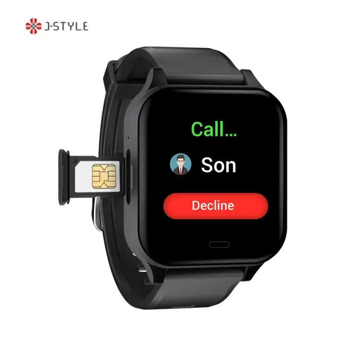 J-Stye 2032 4G gps tracker android bluetooth mobile phone calling smartwatch akilli saat smart watch with sim card support 2023