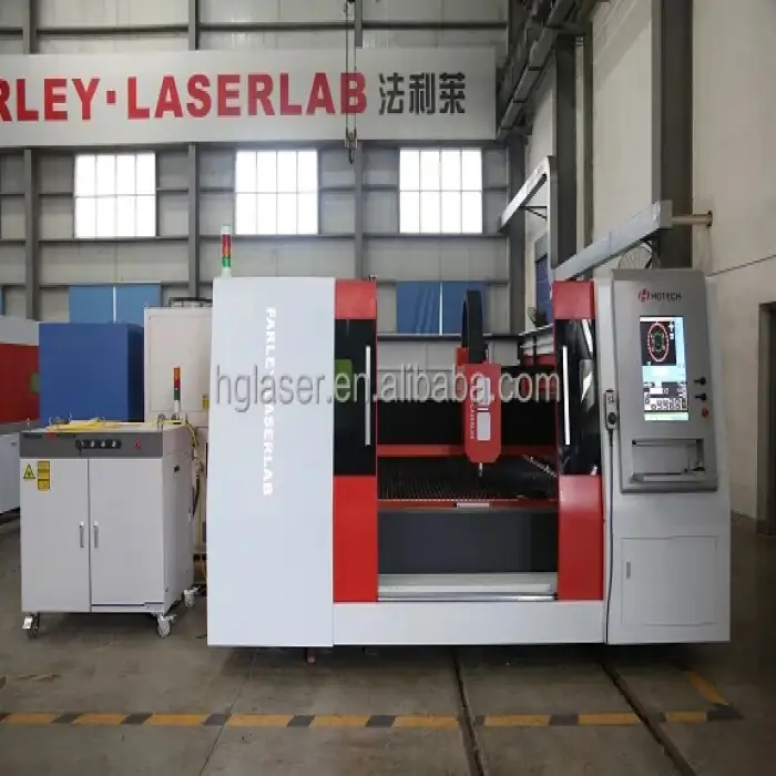 HGTECH 1000W/1500W/2000W/3000W/4000W Fiber laser Metal Cutting Equipment For Advertising industry