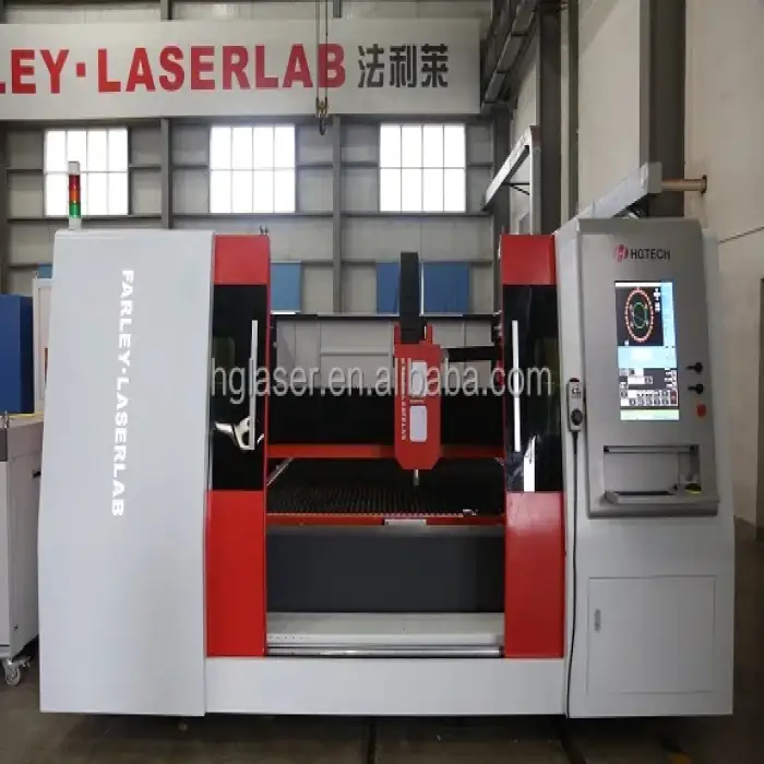 HGTECH 1000W/1500W/2000W/3000W/4000W Fiber laser Metal Cutting Equipment For Advertising industry