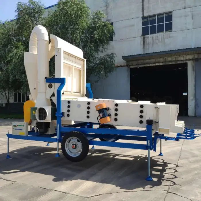 10 Ton Per Hour Grain Seed Cleaner: High-Efficiency Air Cleaning &amp; Sifting Screen