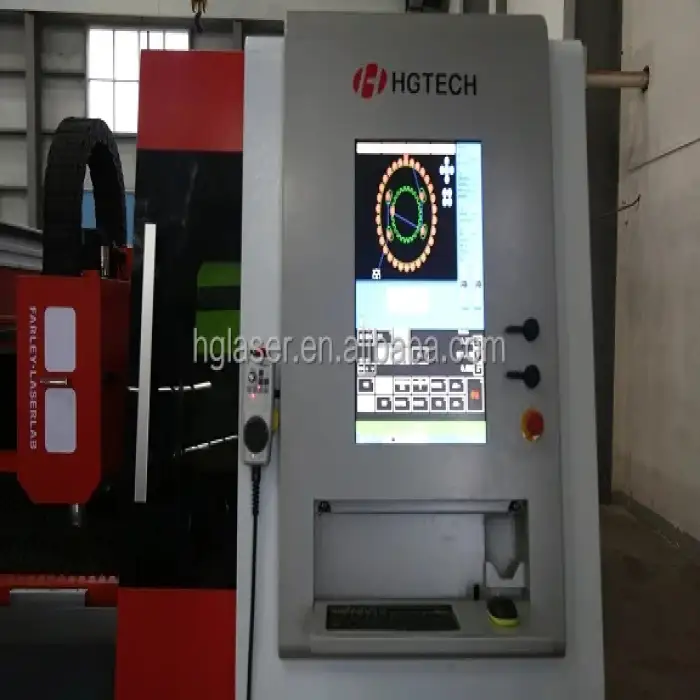 HGTECH 1000W/1500W/2000W/3000W/4000W Fiber laser Metal Cutting Equipment For Advertising industry