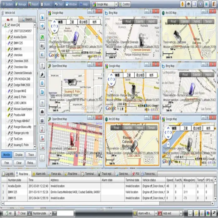 Professional Free Web Based GPS GPRS Tracking Software With Real Time Tracking Monitoring