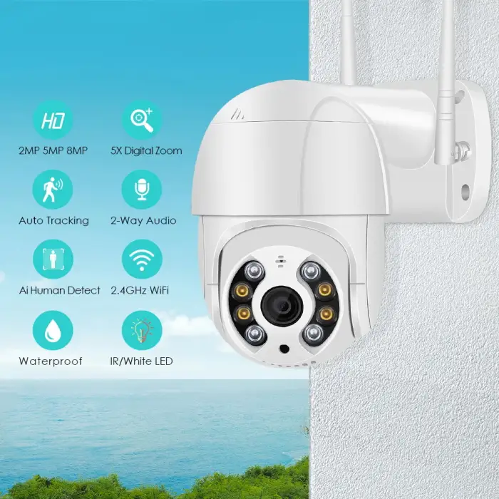 ICSEE 1080P 3MP 5MP PTZ WIFI Camera Wireless 8MP Outdoor Two Way Audio P2P Dome Security IP Auto Tracking CCTV Camera Network