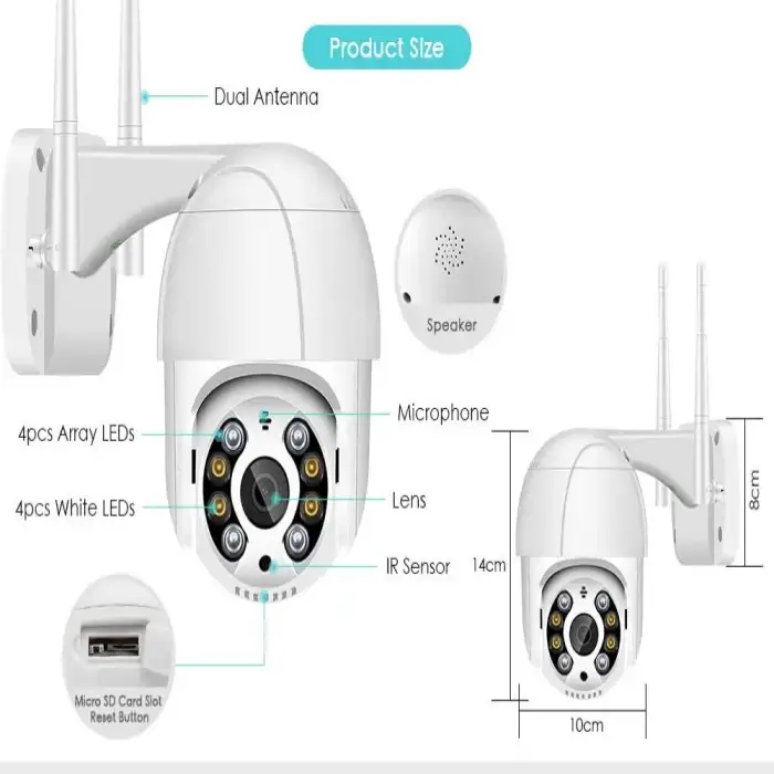 ICSEE 1080P 3MP 5MP PTZ WIFI Camera Wireless 8MP Outdoor Two Way Audio P2P Dome Security IP Auto Tracking CCTV Camera Network