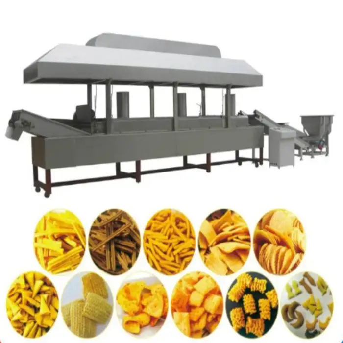 Fried Corn Bugle &amp; Chips Snacks Extruder: Tortilla Snack Production Line