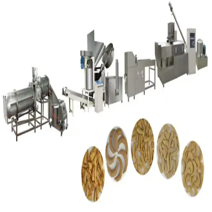 Fried Corn Bugle &amp; Chips Snacks Extruder: Tortilla Snack Production Line