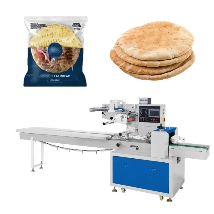 Automatic Flow Packing Tortilla &amp; Wrap Packing Machine