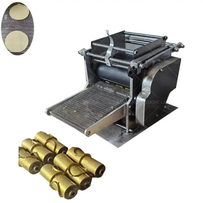 Industry Automatic Small Tabletop Corn Tortilla Press: Bread, Roti, Chapati Maker for Restaurant