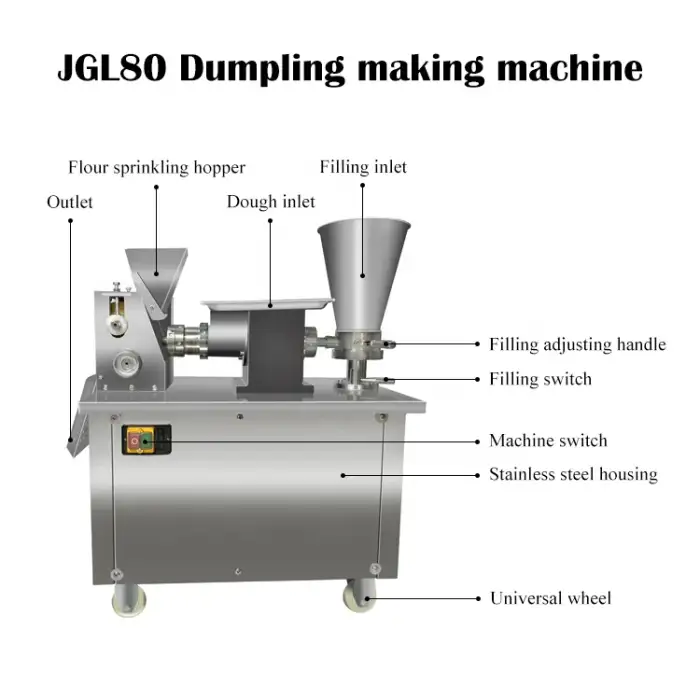 JGL80 Electric Momo Maker: Automatic Dumpling, Spring Roll, &amp; Filling Machine