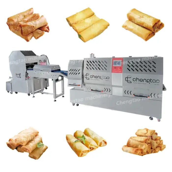 Fully Automatic Egg Roll Maker: Lumpia &amp; Spring Roll Machine