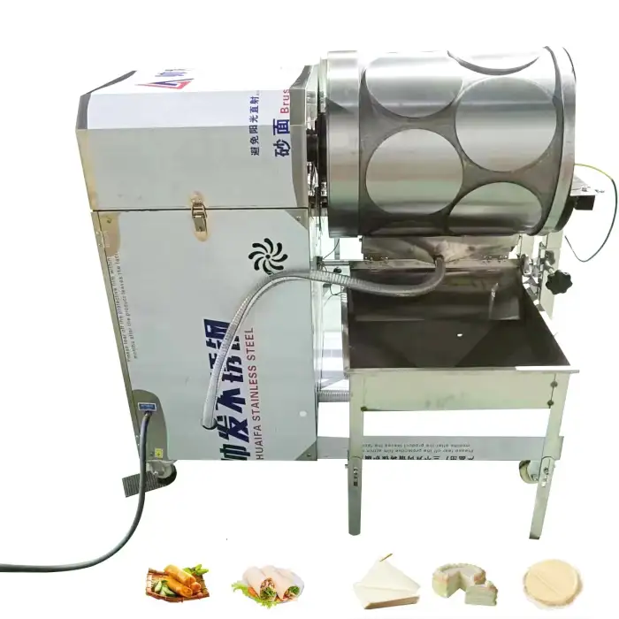 Full Automatic Commercial Chapati &amp; Flatbread Maker: Pancake, Roti, Tortilla, Spring Roll Wrapper Machine