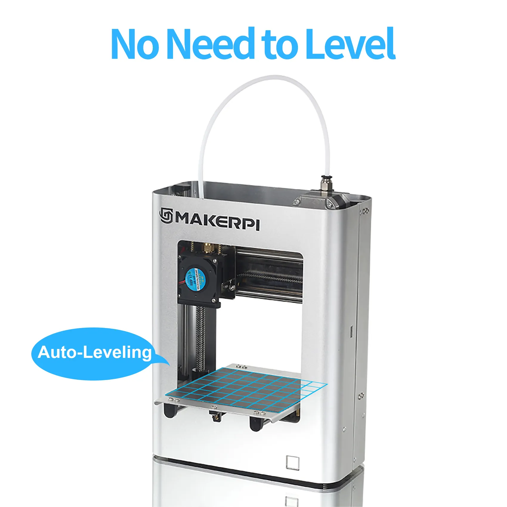 MakerPi M1 Small Size Auto-Leveling Mini 3D Printer - Multifunctional Compact 3D Printer