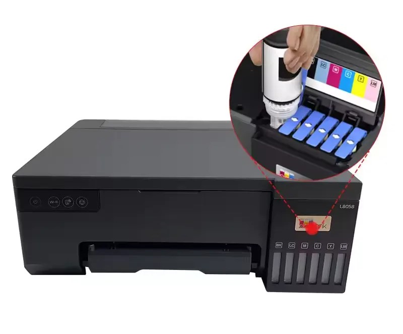 New Tech High Speed 6 Color Ink Paper Digital Professional Continuous 3D Photo Printing Machine L8058 Inkjet Printer