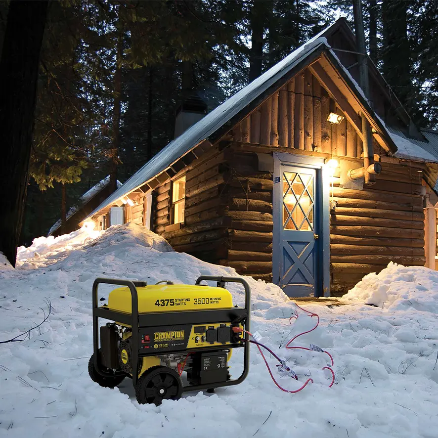 Champion 3kW Mini Gasoline Portable Generator - Remote Start, Fuel-Saving, Open Type for Home Use