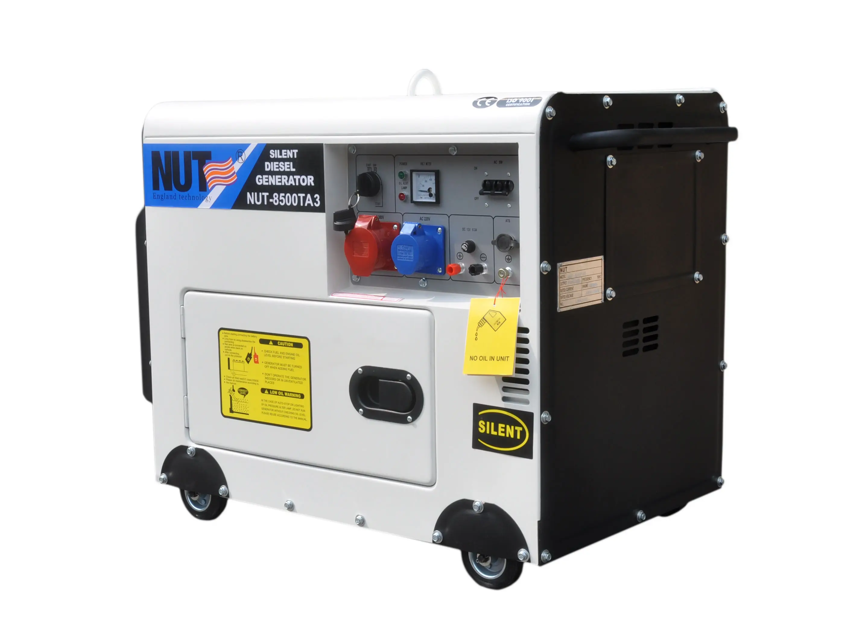 NUT Silent Home Portable Generators - 2.5KVA to 10KVA Water-Cooled Diesel Generators