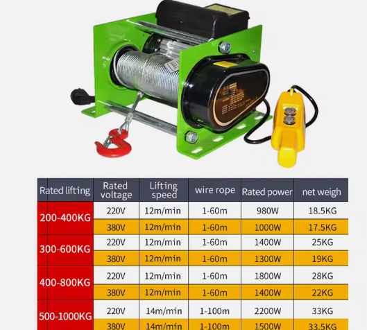 Electric Winch Germany 300-400KG Mini 220v