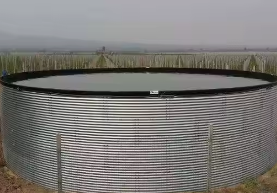 Water Storage Tank Packing Belt Galvanized Steel Large Capacity 20000 Liter Producing Fresh Water