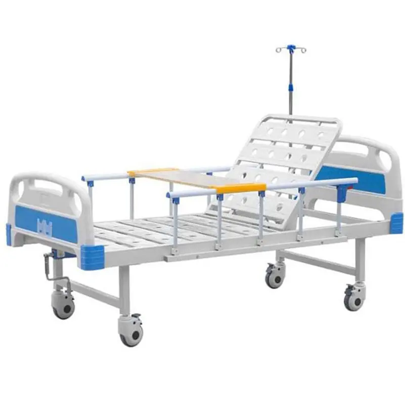 Factory Price Manual Medical Bed - 1 Function Single Crank Home Care Bed with Mattress