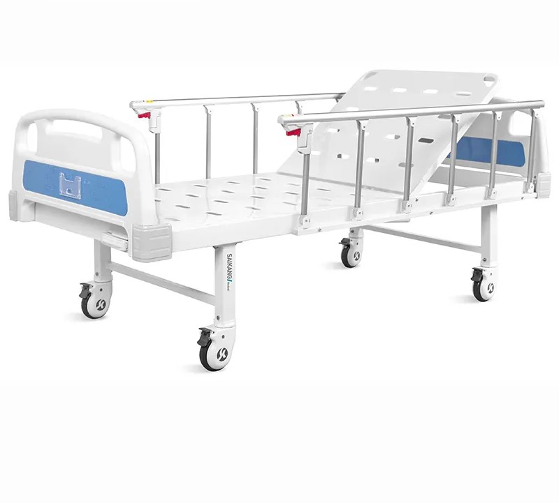 A1k SAIKANG Economic Stainless Steel Single Function Adjustable Manual Hospital Bed