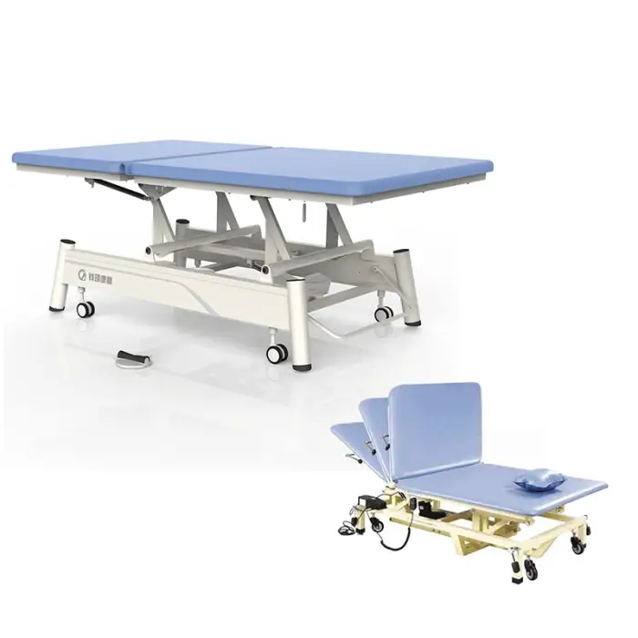 Electric Medical Bed Pt Training Exercises Rehabilitation Physiotherapy 2 Section Electric Nursing Bed