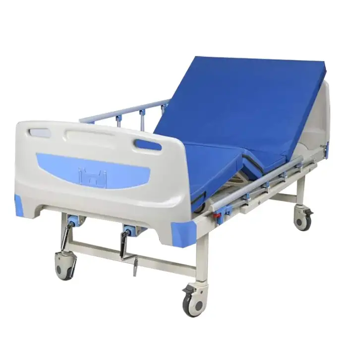 Cheap Price Two Cranks Manual Second Hand Medical Beds For Rent 2 Function Manual Hospital Bed For Patient