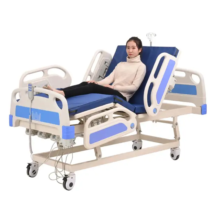 Clinic Hospital 5-Function Electric ICU Medical Bed - Patient Nursing Hospital Furniture