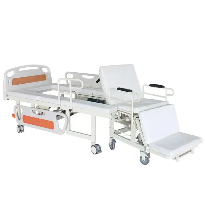 Medical Electric Disabled Elderly Hospital Home Care Nursing Medical Bed With Separate Wheelchair