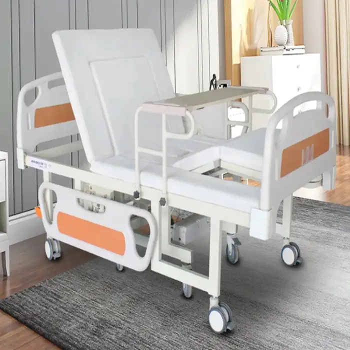 Medical Electric Disabled Elderly Hospital Home Care Nursing Medical Bed With Separate Wheelchair