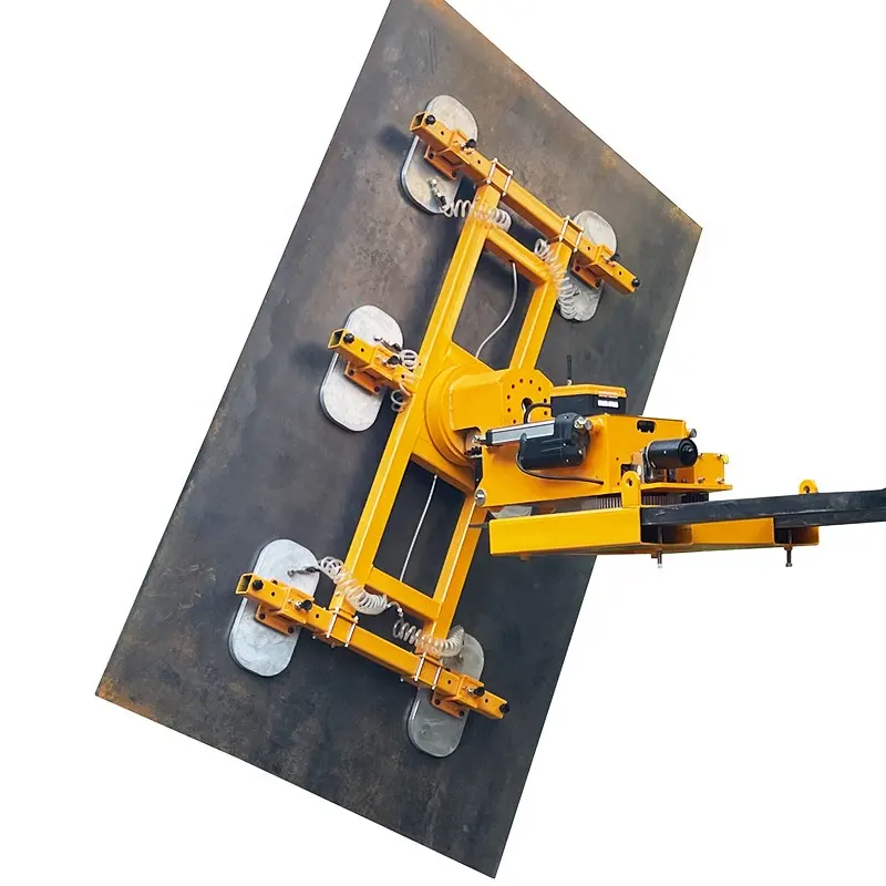 Fork Mounted Electric Suction Cups 600Kg Metal Sheet And Glass Vacuum Lifter