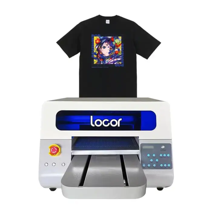 Locor High Quality impressora plotter printing t-shirts garments clothes machine A3 DTG printer price