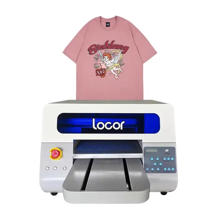 Locor High Quality impressora plotter printing t-shirts garments clothes machine A3 DTG printer price