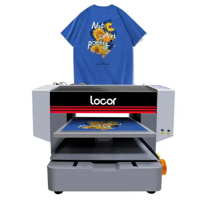 Locor High Quality impressora plotter printing t-shirts garments clothes machine A3 DTG printer price