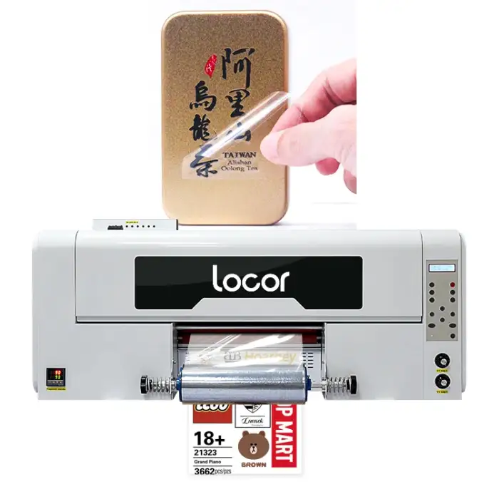 Locor A B Film cold transfer label sticker roll UV DTF Printer printing machine