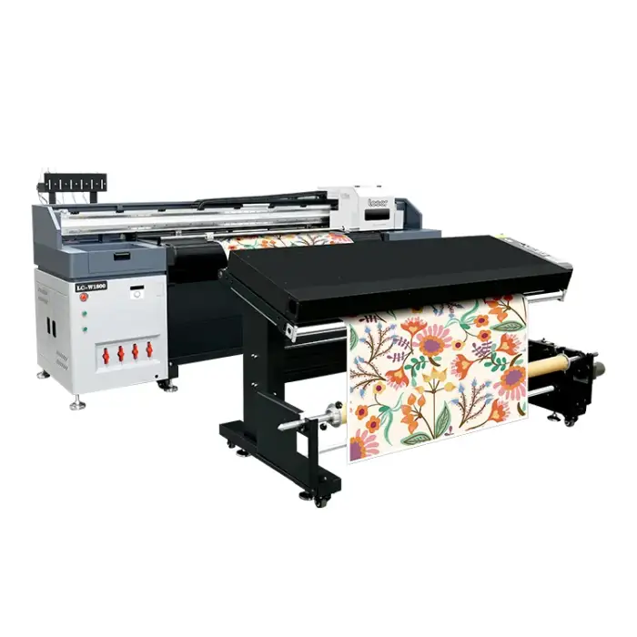 Mimage 1.8m 3-6pcs i3200 heads wide format UV hybrid Printer wallpaper Leather Rexine printing machine