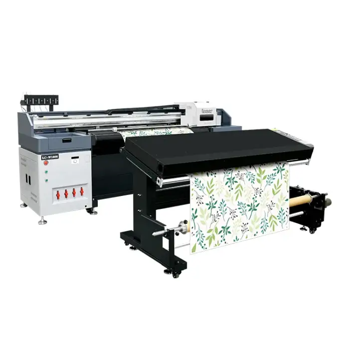 Mimage 1.8m 3-6pcs i3200 heads wide format UV hybrid Printer wallpaper Leather Rexine printing machine