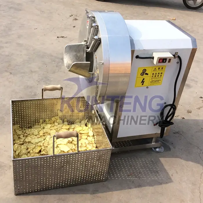 KTP-70 Stainless steel automatic giant leaf vegetable potato slicer machine banana chips making mango atchar cutting machine price