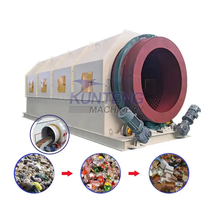 Large urban garbage sorting equipment municipal recycling garbage line garbage processing machine