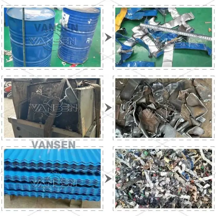 3015 heavy duty car shell copper cable wire iron stainless aluminum cans steel metal shredder machine scrap for waste metal recycling