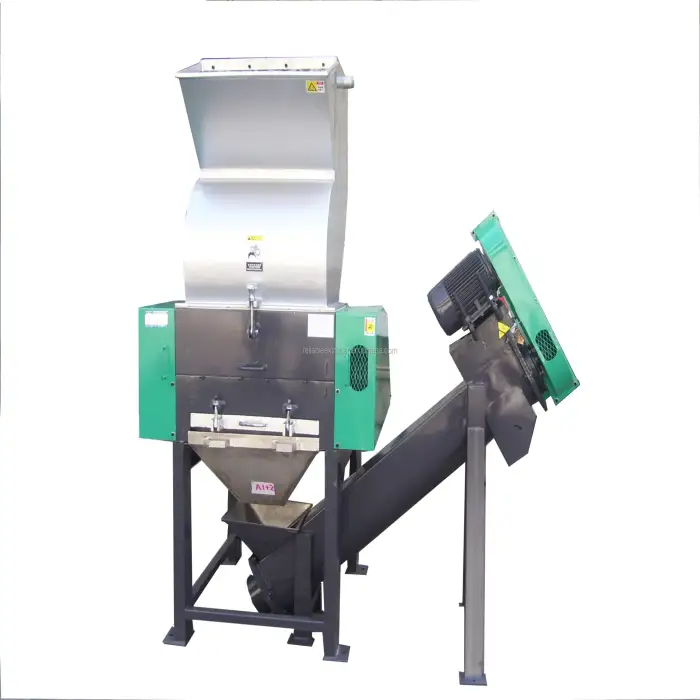 recycling plastic bag and plastic bottle crushing machine