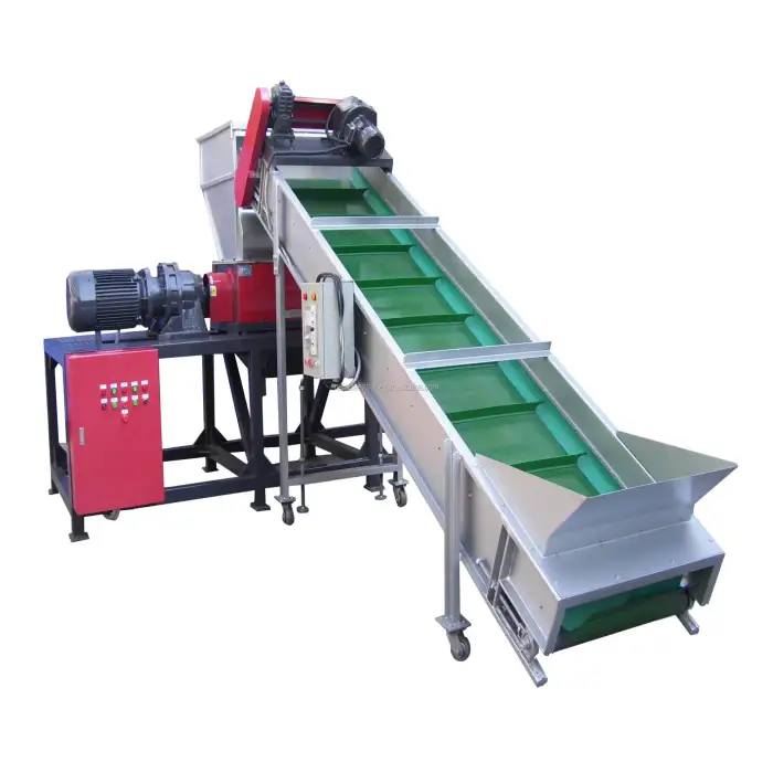 recycling plastic bag and plastic bottle crushing machine